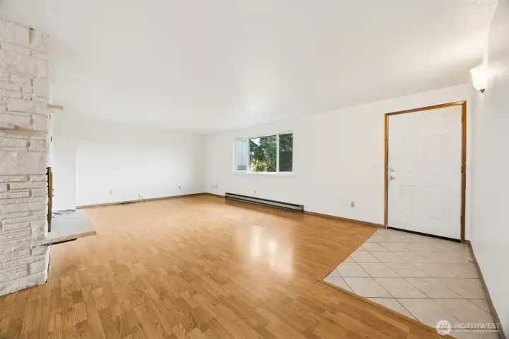 Front Door and Living room