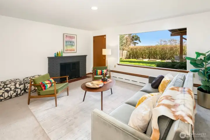 This area would be a perfect spot for an indoor/outdoor living space under the deck.