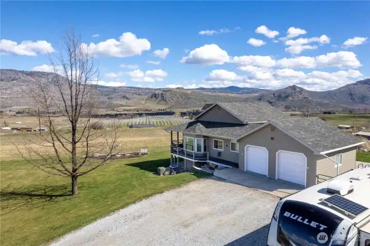 Aerial view looking Southeast
