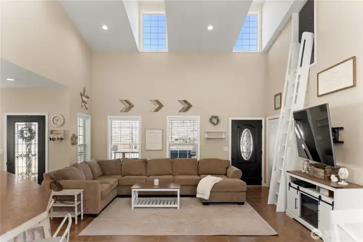 Great room looking East