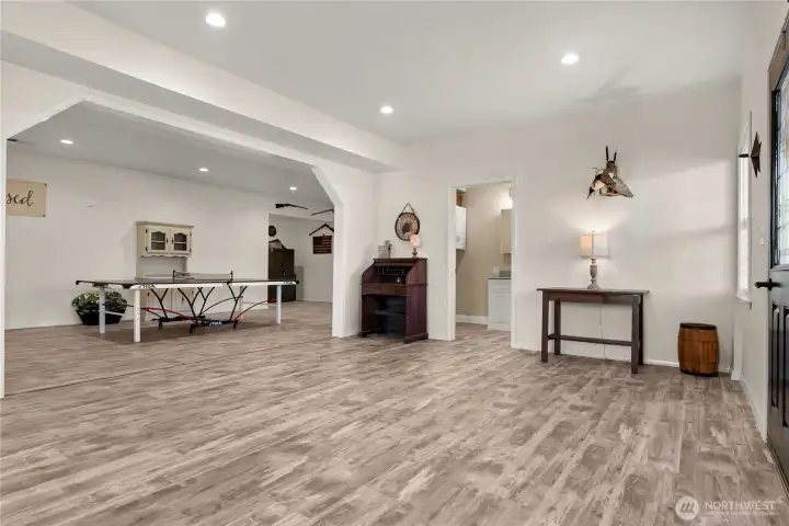 Oversized daylight basement