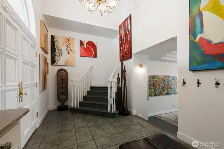 Entry Way and Stairs Main House