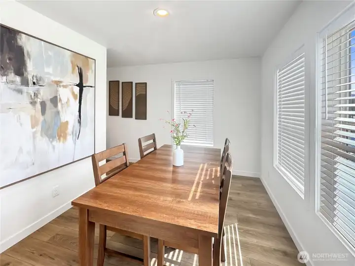 Entering dining/flex area from living room