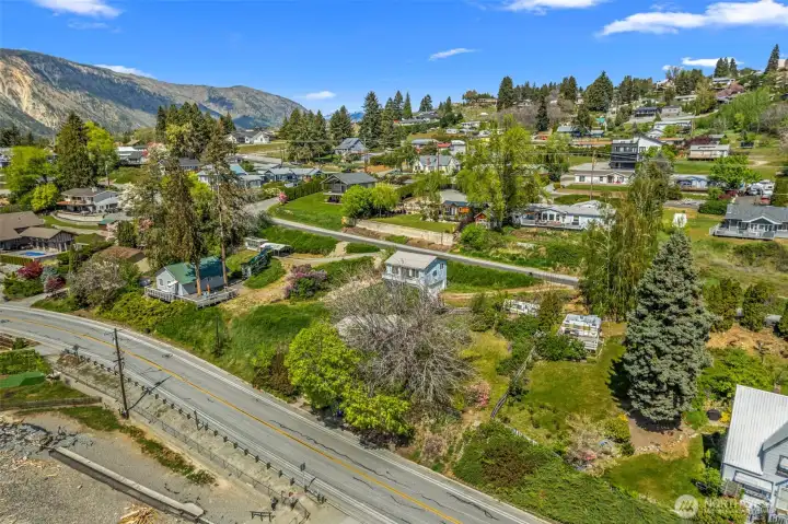 Walk across the street to the swim hole