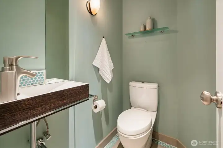 Main floor powder room