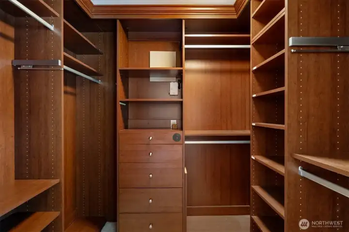 Main floor bedroom closet