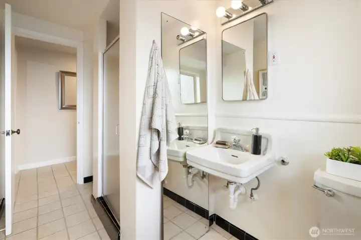 Lower level 3/4 bath