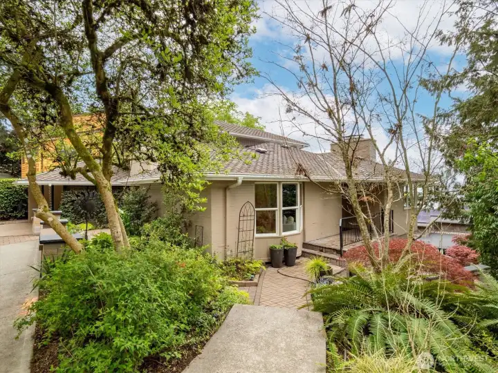 South side of the house