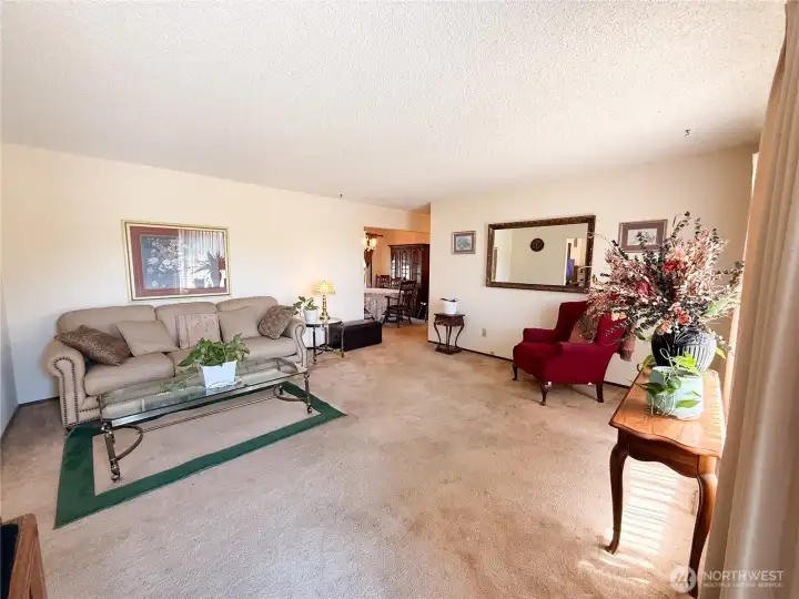 Living room inside of door