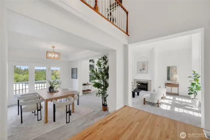 Dining and formal living area Dining and formal living area