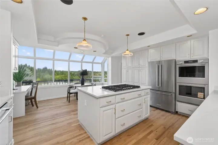 Fully refreshed bright kitchen with sweeping views Fully refreshed bright kitchen with sweeping views