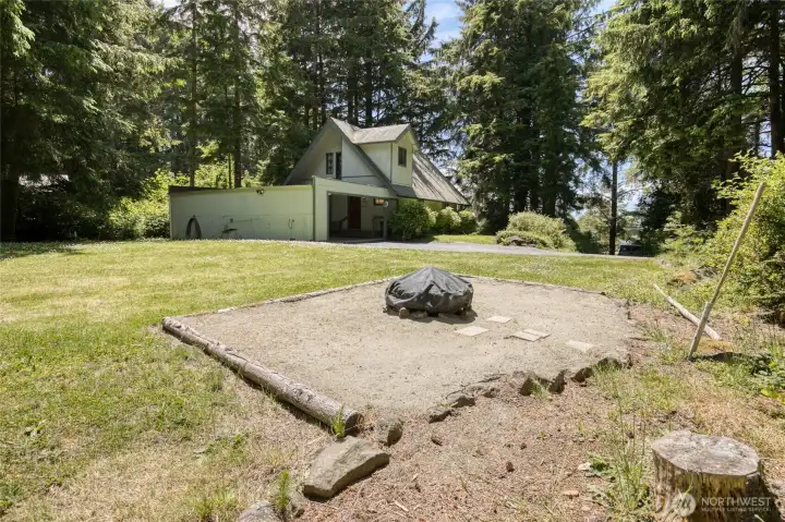 Beautiful firepit area.