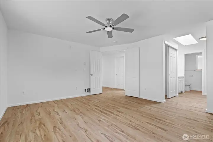 Double Doors Entry into the Primary Suite