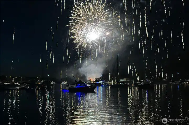 Enjoy front row seats at fireworks displays in Friday Harbor or Roche Harbor. The island has so much to offer. Photo courtesy JPPhone360. Enjoy front row seats at fireworks displays in Friday Harbor or Roche Harbor. The island has so much to offer. Photo courtesy JPPhone360.