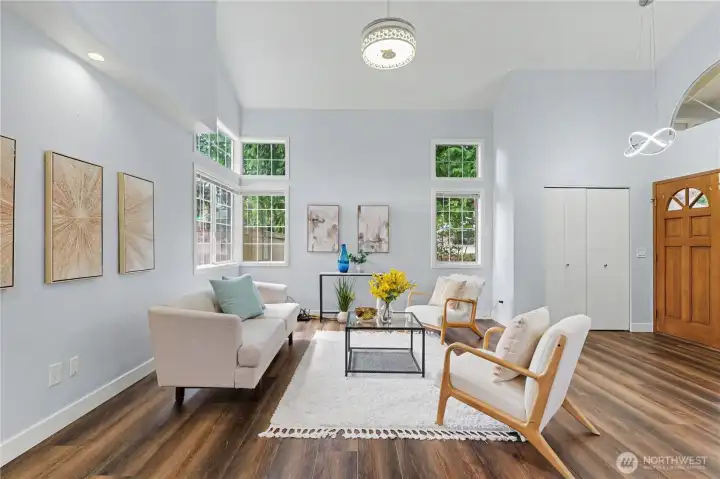 Tons of windows for natural light and a great flow throughout!