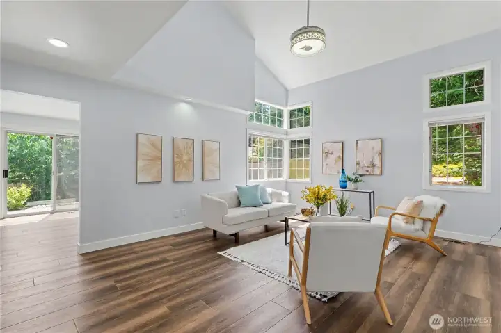 Warm Inviting and spacious layout! Featuring Formal living at entry with a main floor study that can be used as a bedroom.