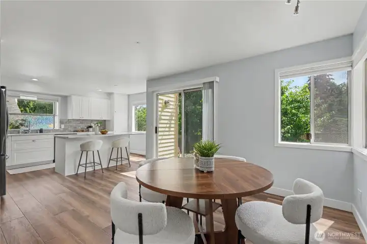 Brand new interior paint and recently remodelled Gourmet kitchen with dining space!  Great space to entertain!  Did we mention tons of windows throughout the home for natural light!
