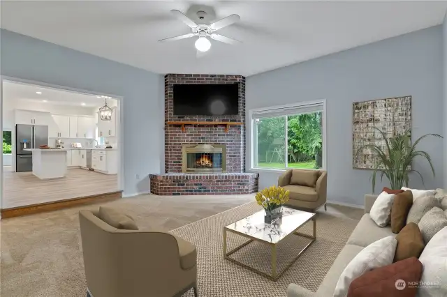 Staged Family Room