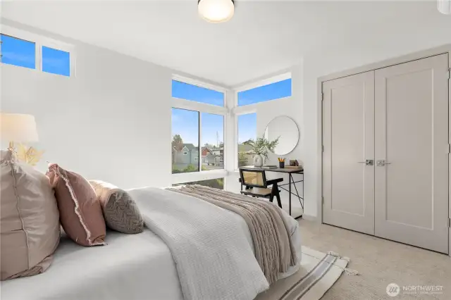 Photos are of a similar staged home.