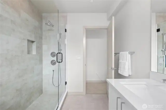 Photos are of a similar staged home.