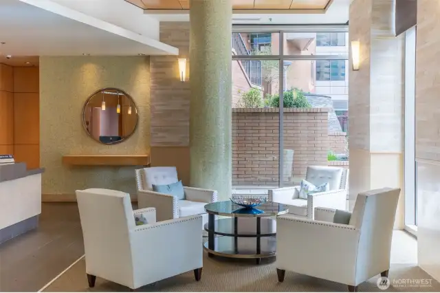 Luxurious sitting area in the Lobby.