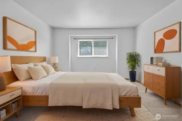 Virtually staged bedroom 2