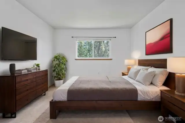 Virtually staged bedroom  3