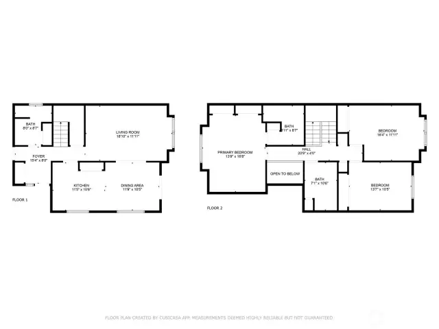 Floor plan of 515 side  517 is a mirror image of this layout