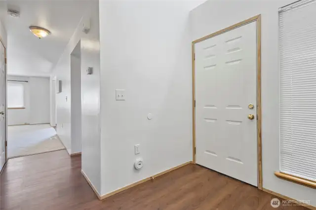 view of entryway looking toward the living room