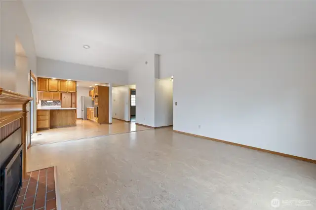 This is a photo when home was vacant