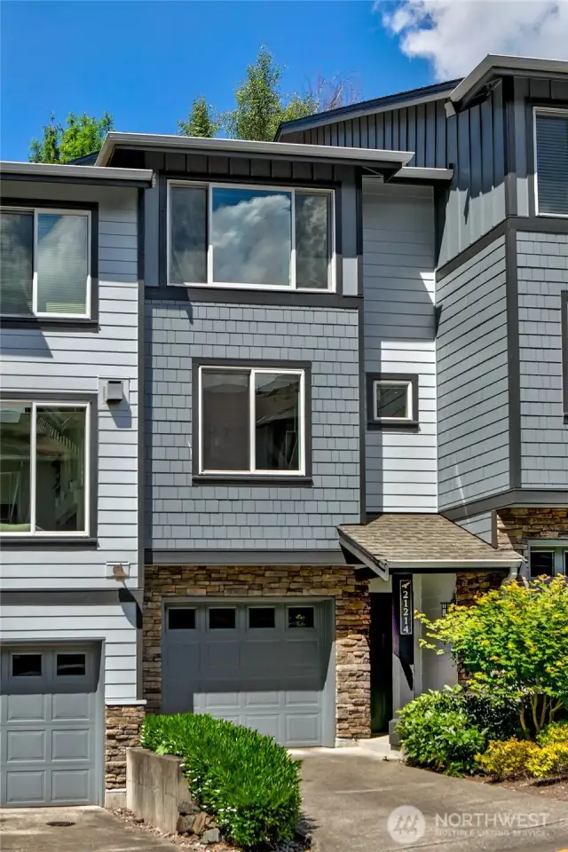 2 car tandem garage plus driveway parking.