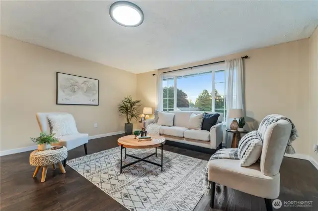 various angles of the living room