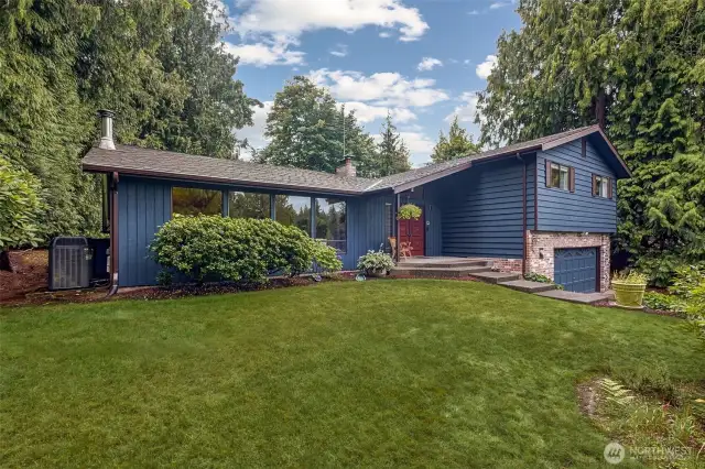 Unobstructed view and across the street from the PRIVATE PIPE LAKE, ownership in this beauty includes deed access!