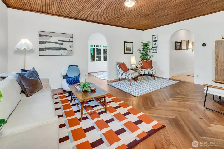 Spacious and gracious living room.