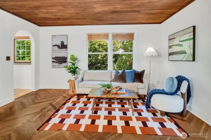 The wood floors are stunning.