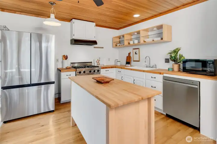 Newer appliances.