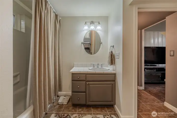 Downstairs full bath