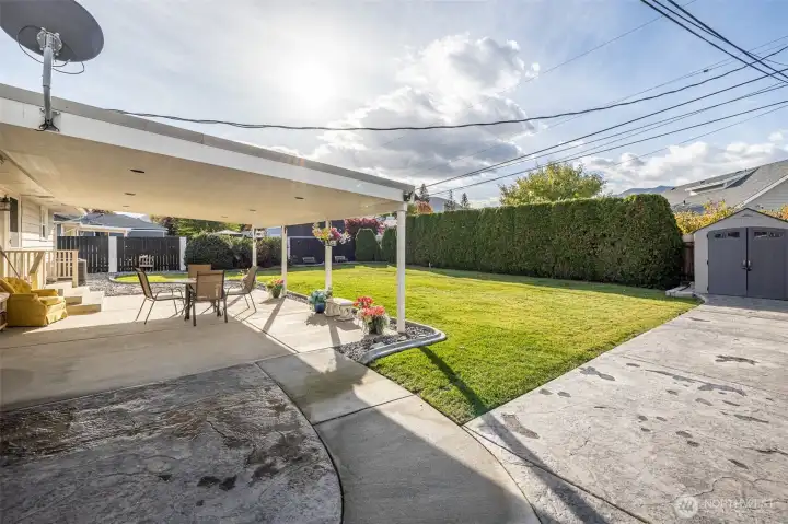 Shed provides extra storage