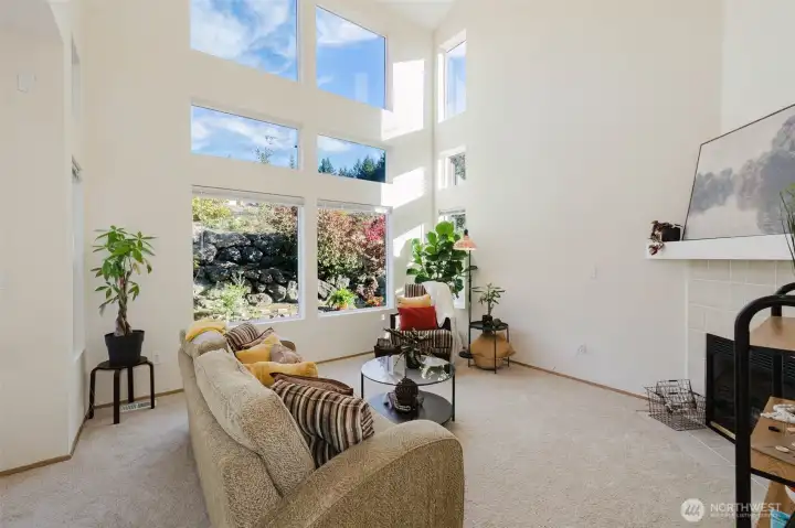 Soaring ceilings and TONS of natural light!