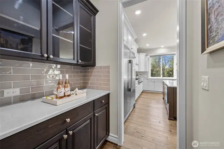 Butler's pantry next to the kitchen.