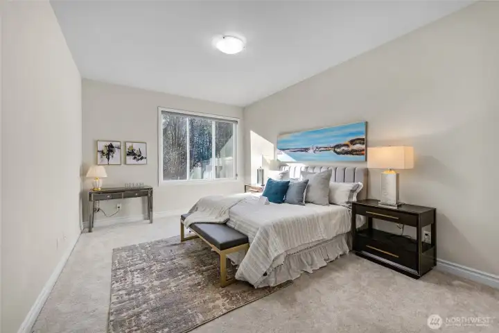 Guest bedroom on main floor: perfect for visitors or multi-generation living.