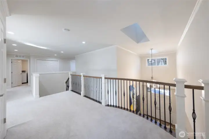 Spacious upper level landing area.