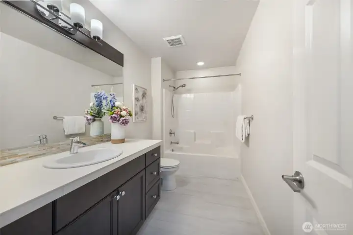 Guest bathroom #2 on upper level.