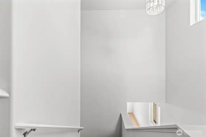 Vaulted Ceiling - View From Top of Staircase