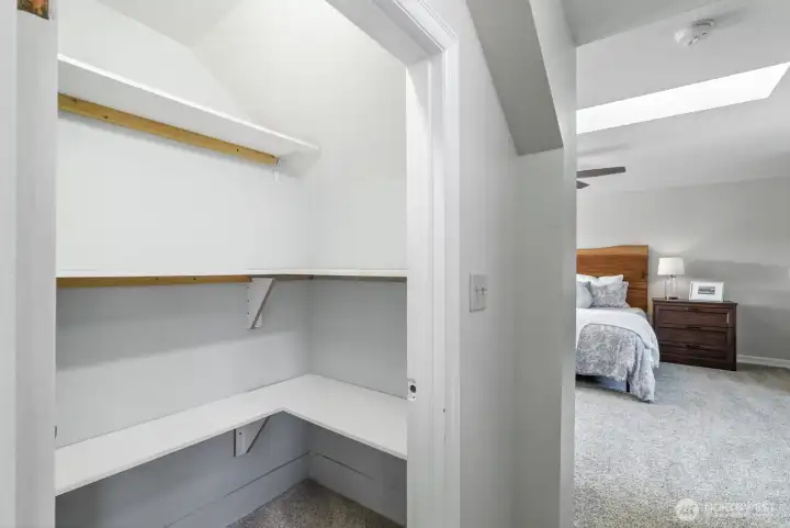 Primary entry closet