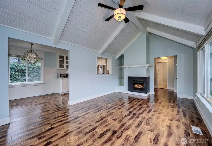 Beautiful vaulted ceilings and flooded with natural light.