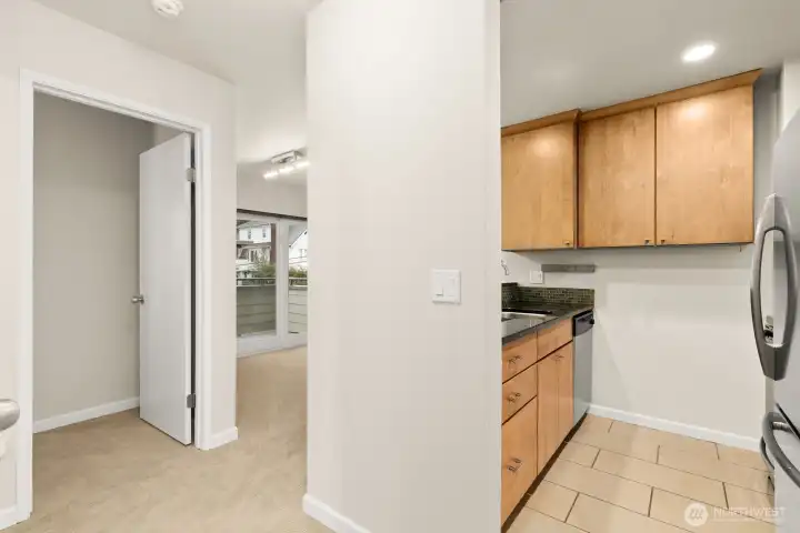 Granite countertops with bar seating