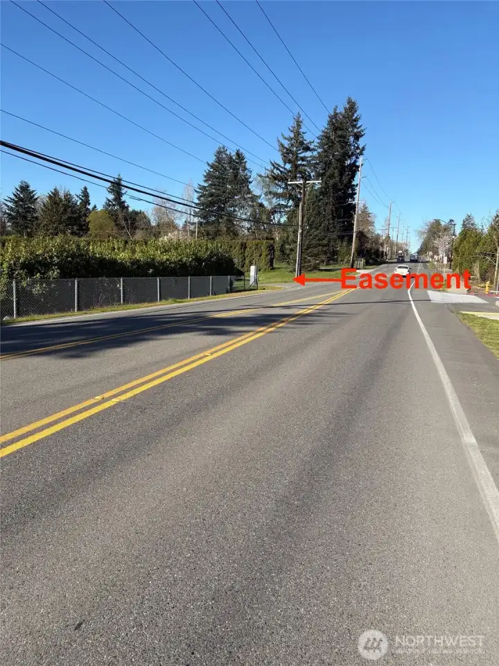 Easement on neighboring property