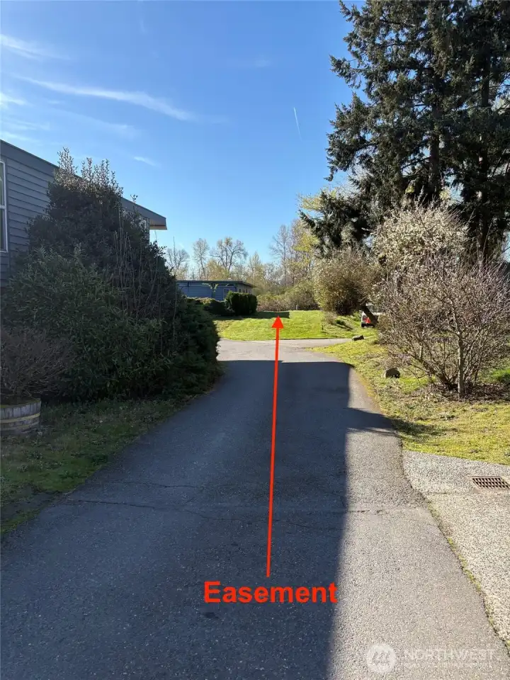 Easement on neighboring property