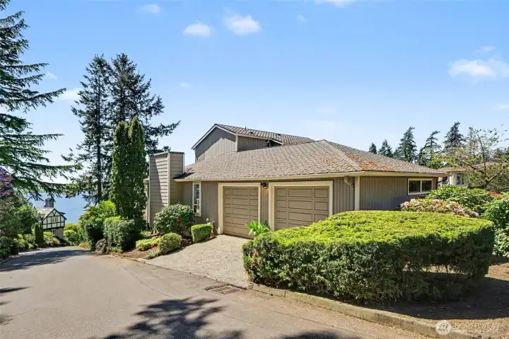 Spacious 2 car garage.